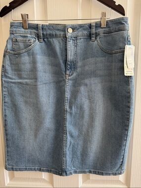 Simons Light Blue Denim Skirt - Women
